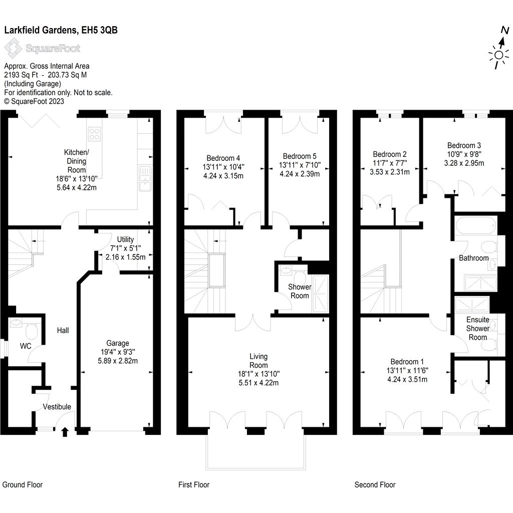 Floorplans For Larkfield Gardens, Edinburgh