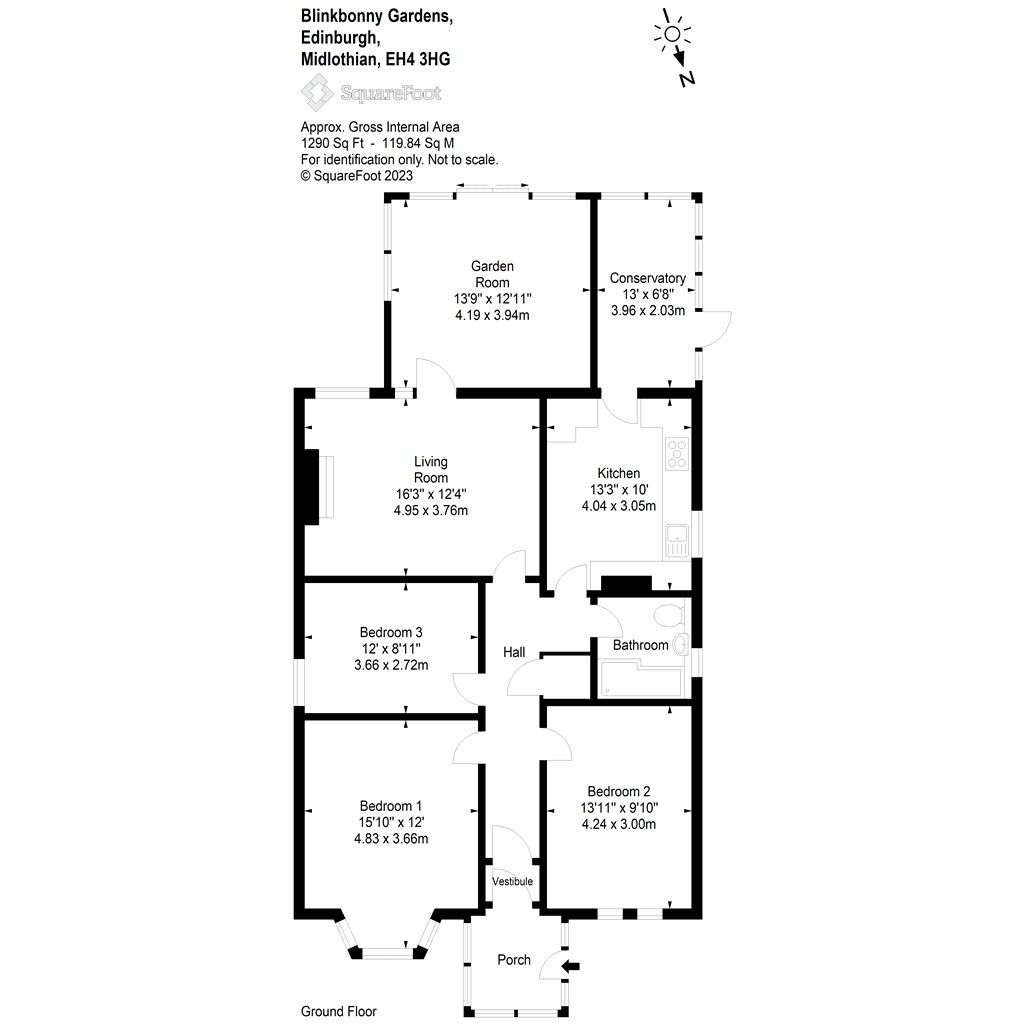 Floorplans For Blinkbonny Gardens, Edinburgh