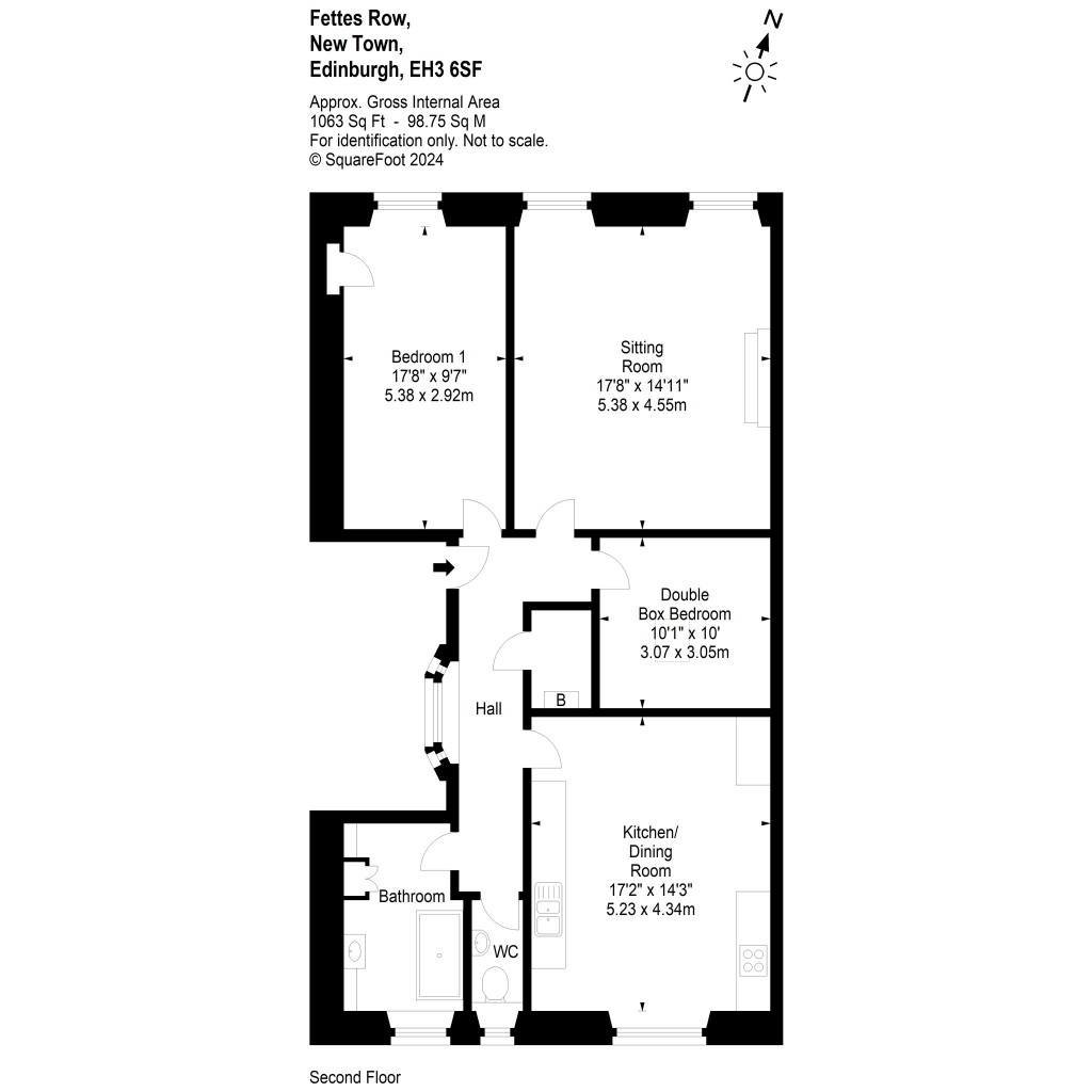 Floorplans For Fettes Row, Edinburgh, Midlothian