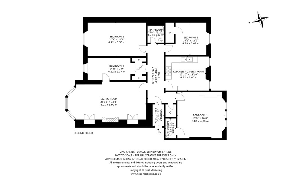 Floorplans For Castle Terrace, Edinburgh