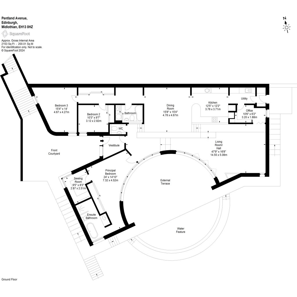 Floorplans For Pentland Avenue, Edinburgh, Midlothian