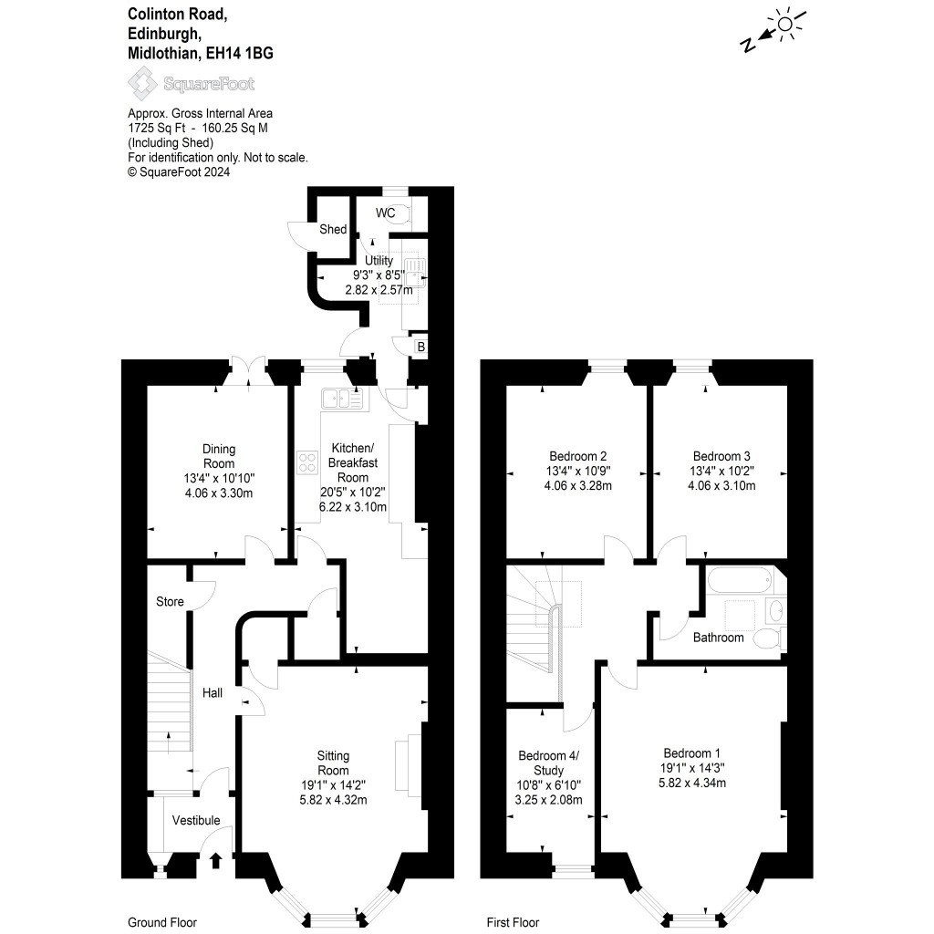 Floorplans For Colinton Road, Edinburgh, Midlothian