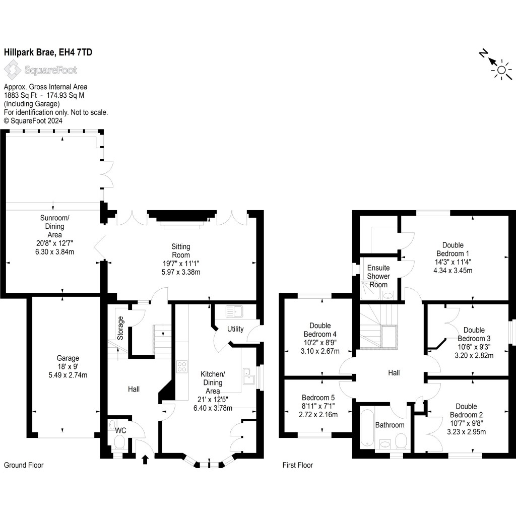 Floorplans For Hillpark Brae, Edinburgh