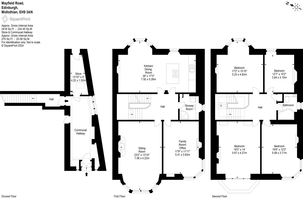 Floorplans For Mayfield Road, Edinburgh, Midlothian