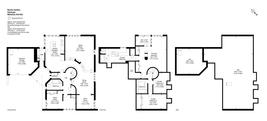 Floorplans For The Hacienda, Barnton Gardens, Edinburgh