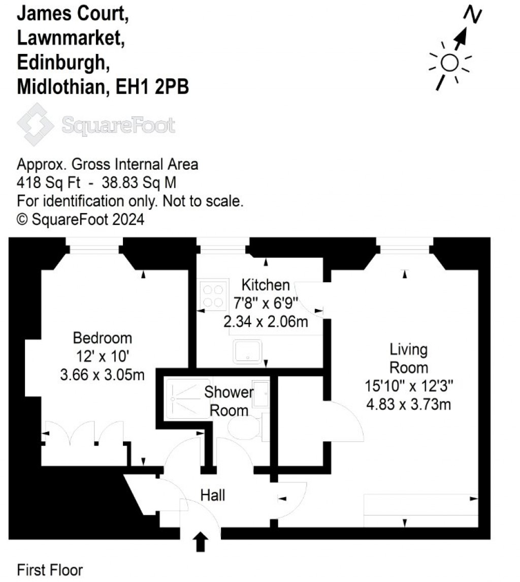 Floorplans For 11/2, James Court, Lawnmarket, Edinburgh, Midlothian