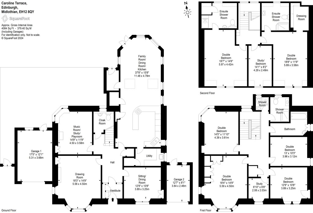 Floorplans For Schiehallion, Caroline Terrace, Edinburgh, Midlothian