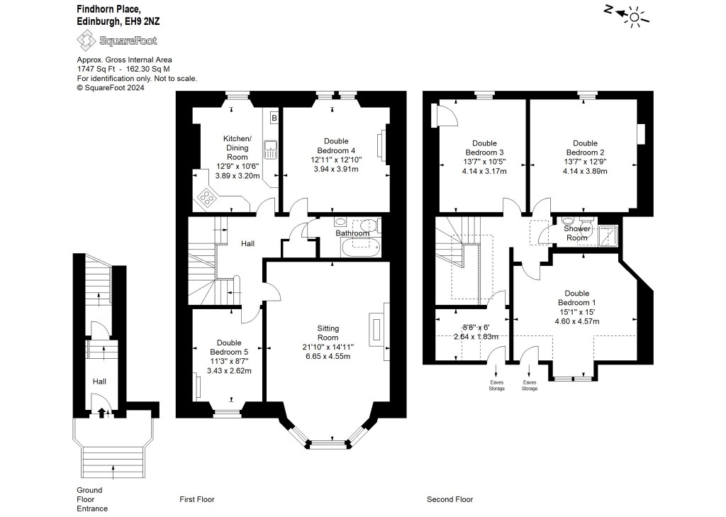 Floorplans For Findhorn Place, Edinburgh, Midlothian