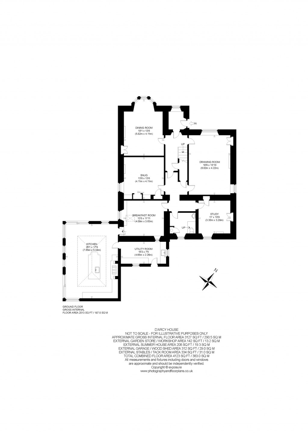 Floorplans For D'Arcy House, Dalkeith, Midlothian