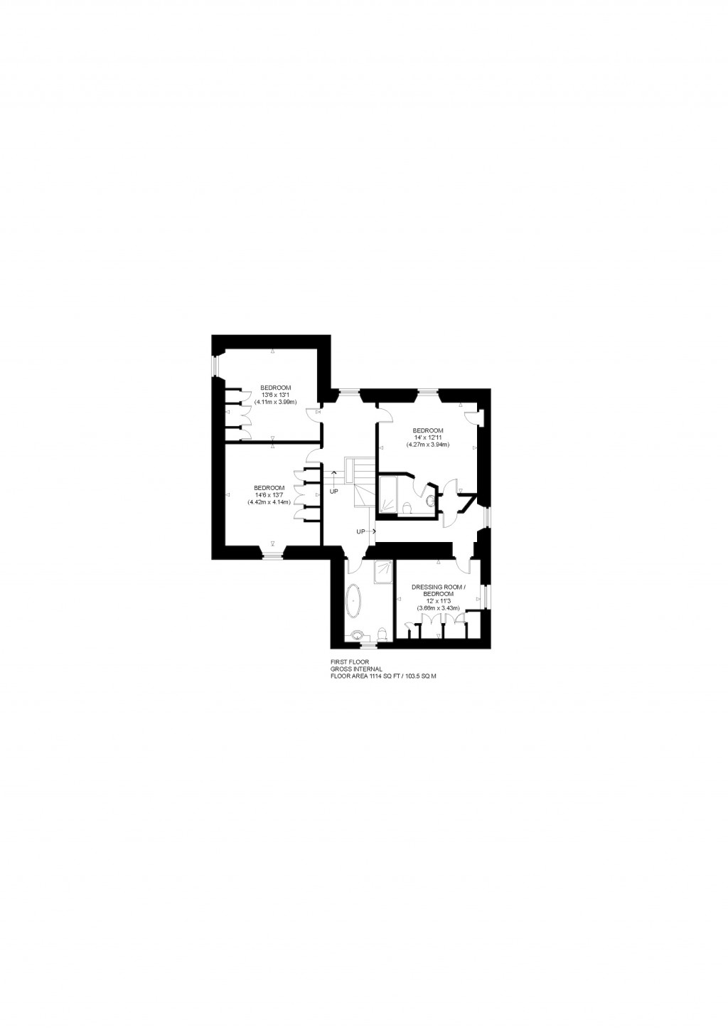 Floorplans For D'Arcy House, Dalkeith, Midlothian