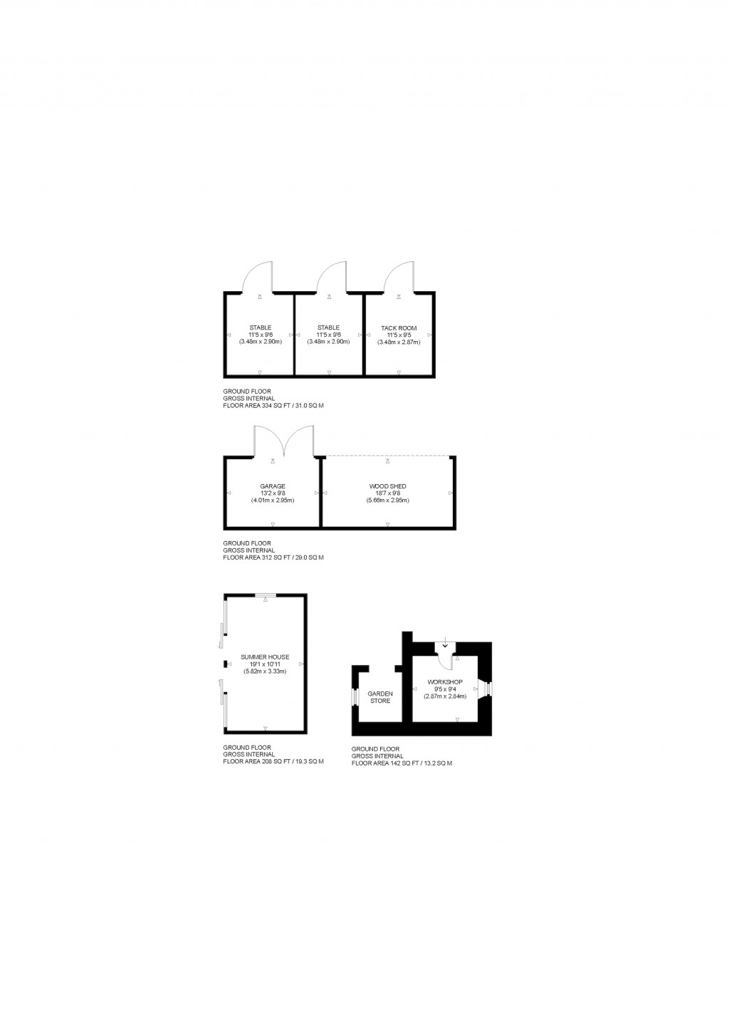 Floorplans For D'Arcy House, Dalkeith, Midlothian