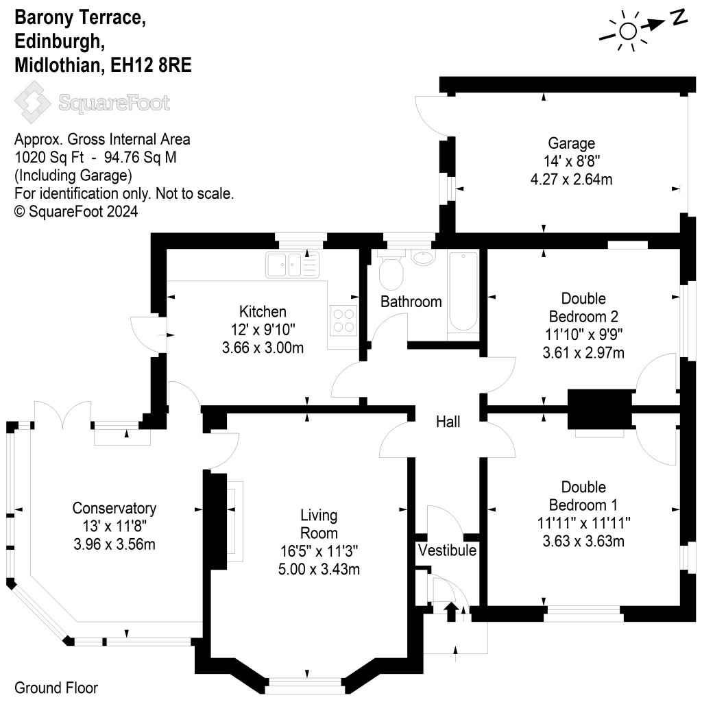 Floorplans For Barony Terrace, Edinburgh, Midlothian