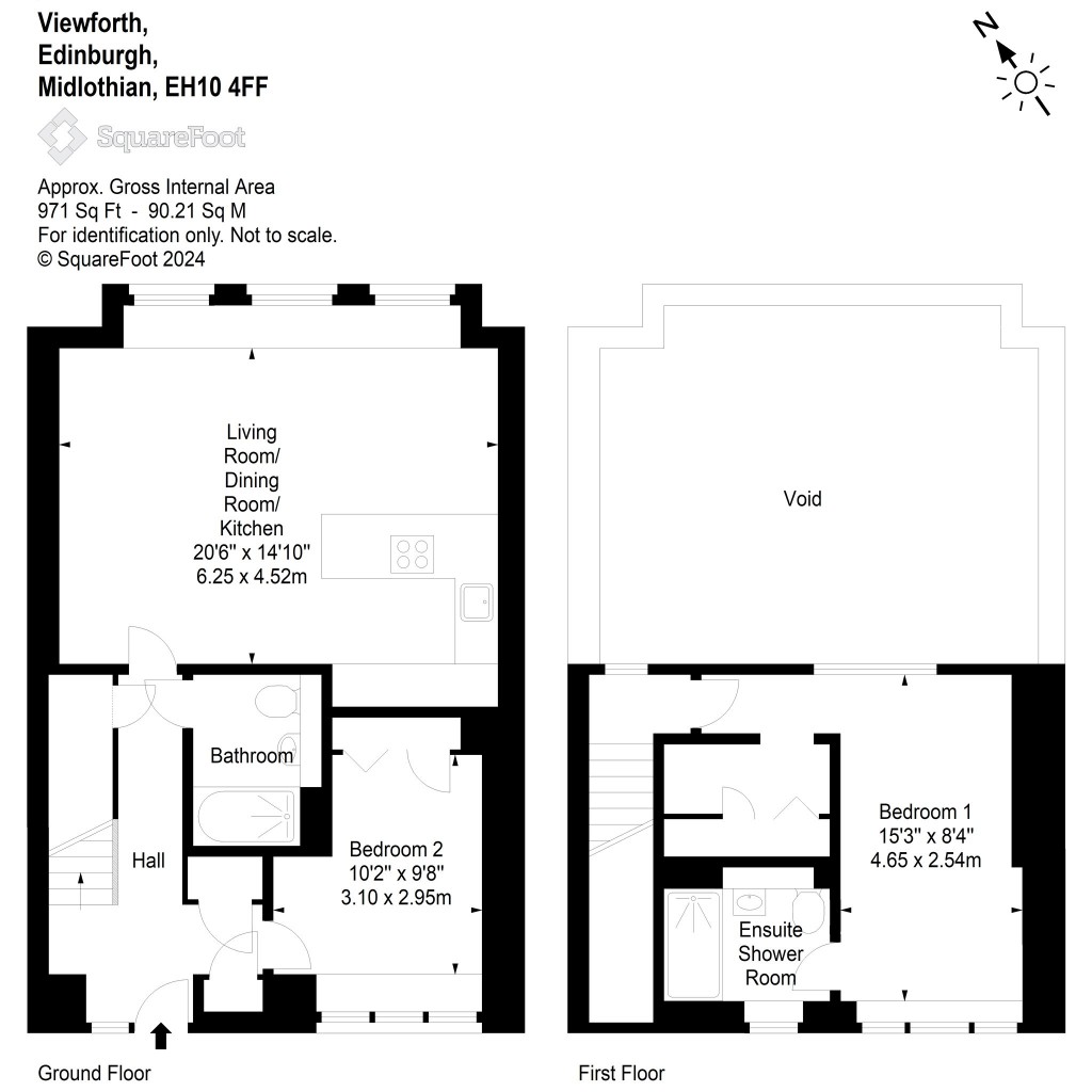 Floorplans For Flat 11, Viewforth, Edinburgh, Midlothian