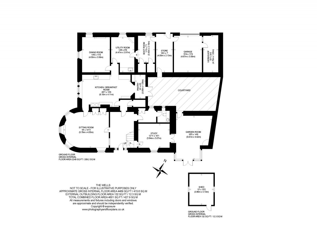 Floorplans For The Wells, Claymires Lane, Newstead, Melrose, Scottish Borders