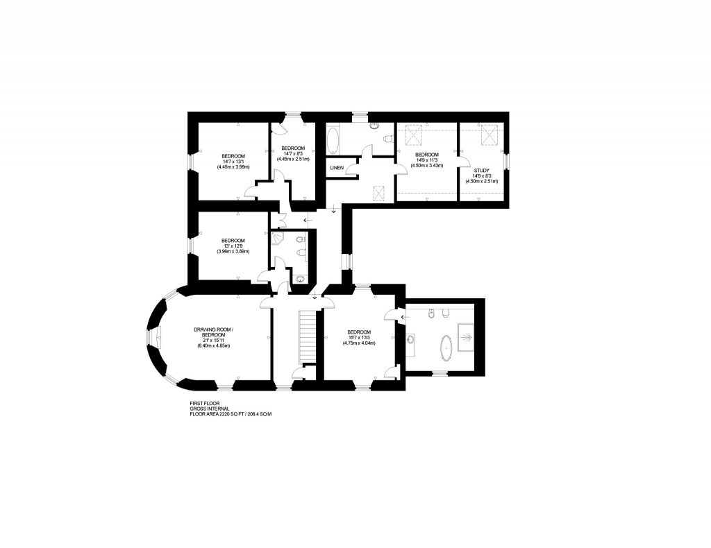 Floorplans For The Wells, Claymires Lane, Newstead, Melrose, Scottish Borders