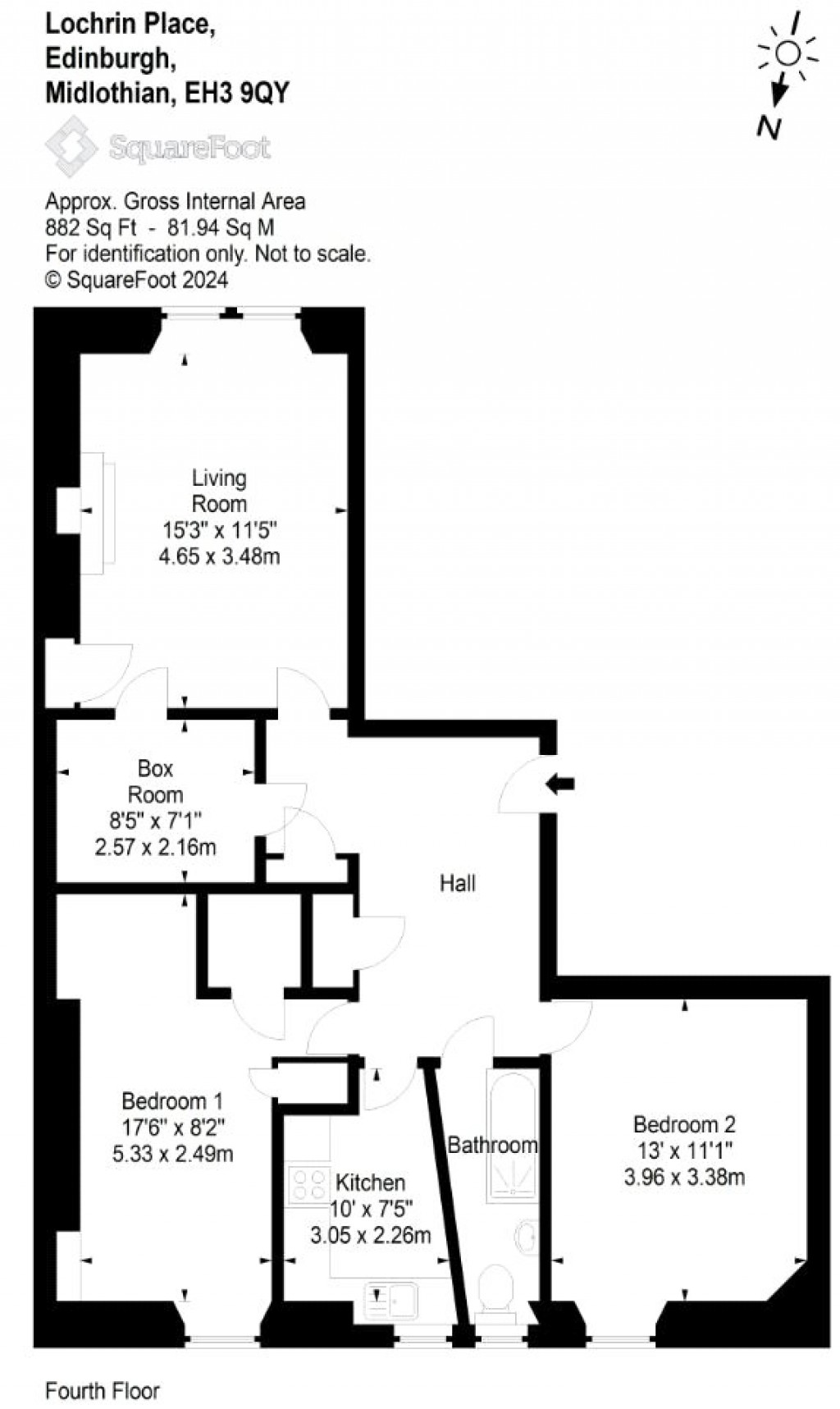 Floorplans For 10 (4f3), Lochrin Place, Edinburgh, Midlothian