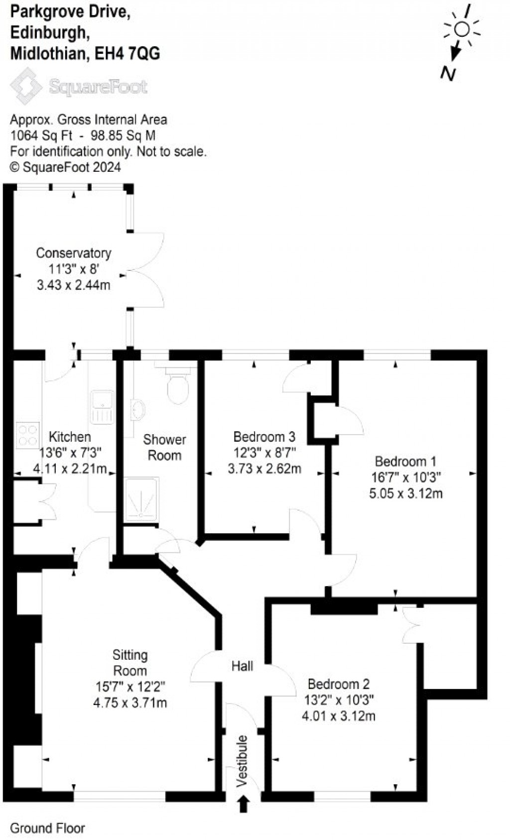 Floorplans For Parkgrove Drive, Edinburgh