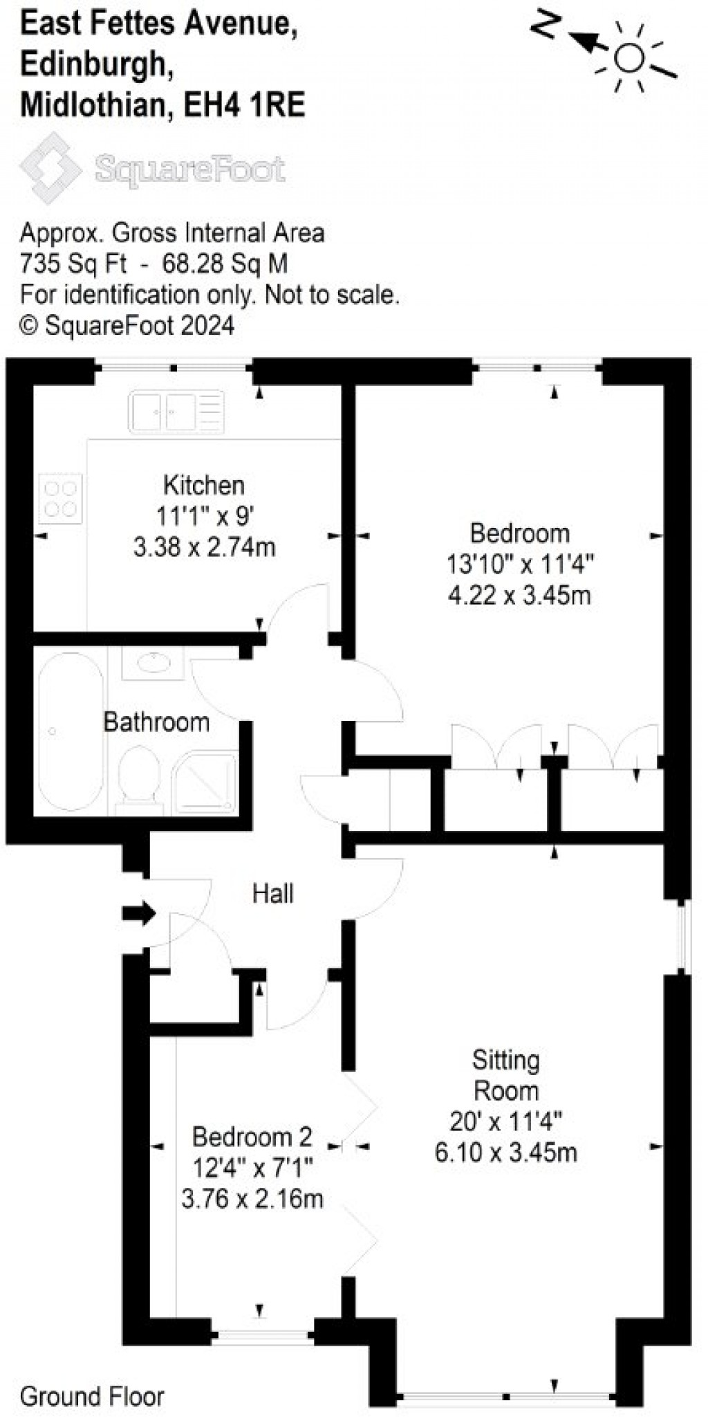 Floorplans For East Fettes Avenue, Edinburgh