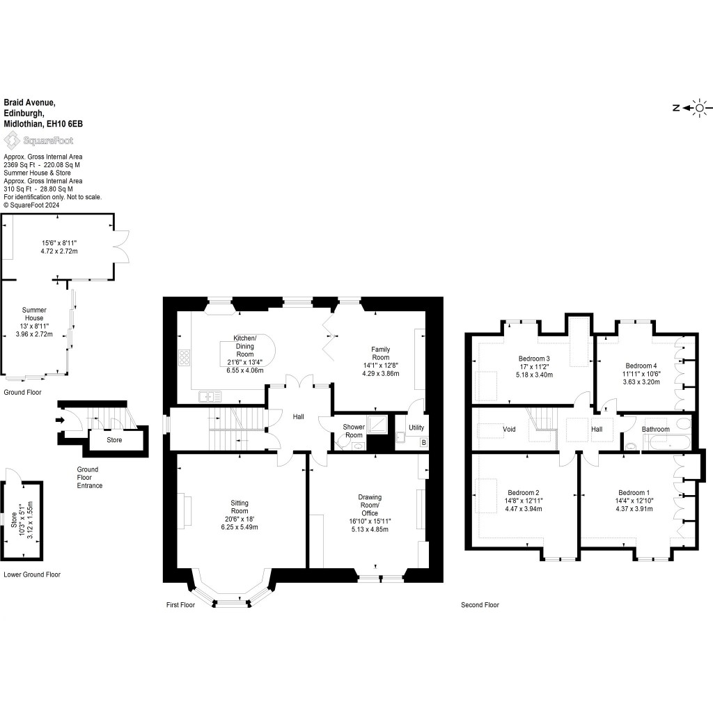 Floorplans For Braid Avenue, Edinburgh