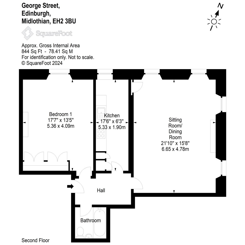 Floorplans For George Street, Edinburgh, Midlothian