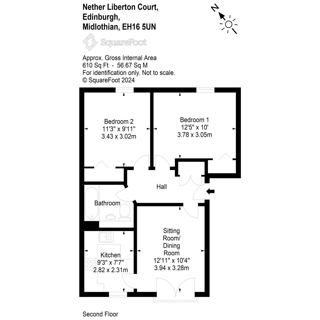 Floorplans For Nether Liberton Court, Edinburgh, Midlothian