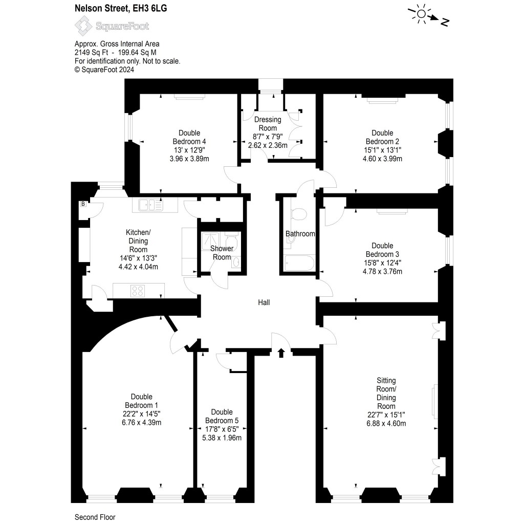 Floorplans For 18/2, Nelson Street, Edinburgh, Midlothian