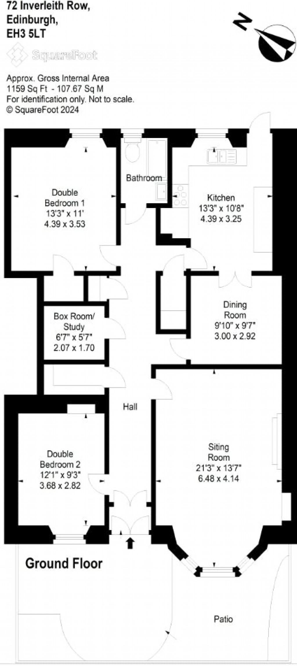 Floorplans For Inverleith Row, Edinburgh