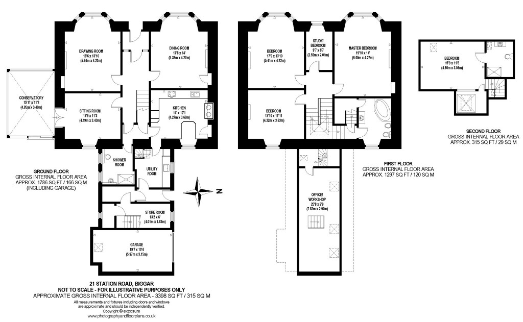 Floorplans For Annandale, 21 Station Road, Biggar, Lanarkshire