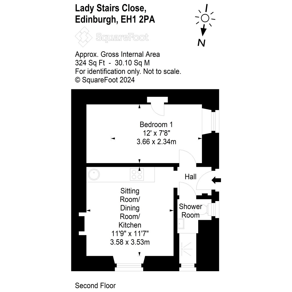 Floorplans For 2/4, Lady Stair's Close, Lawnmarket, Edinburgh, Midlothian