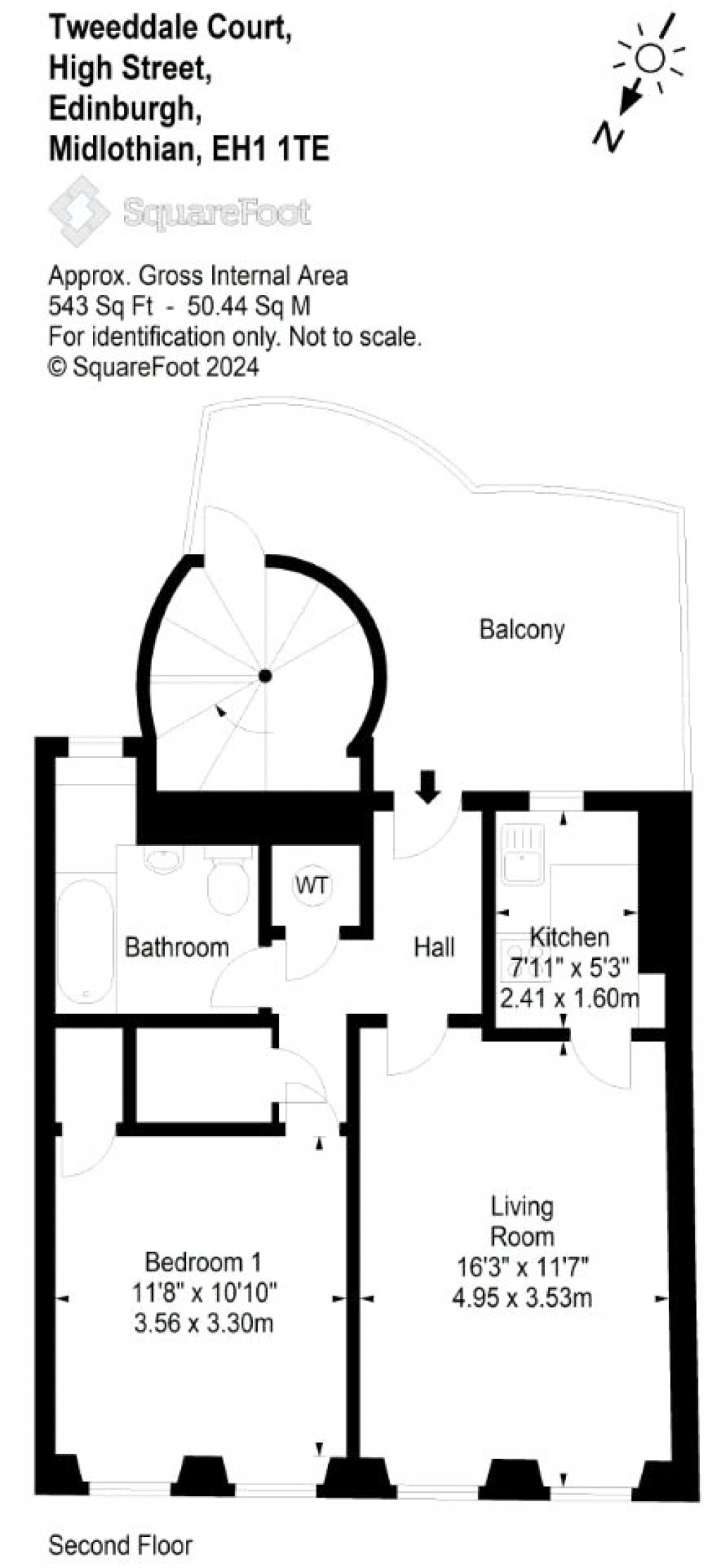 Floorplans For 2/2, Tweeddale Court, High Street, Edinburgh, Midlothian