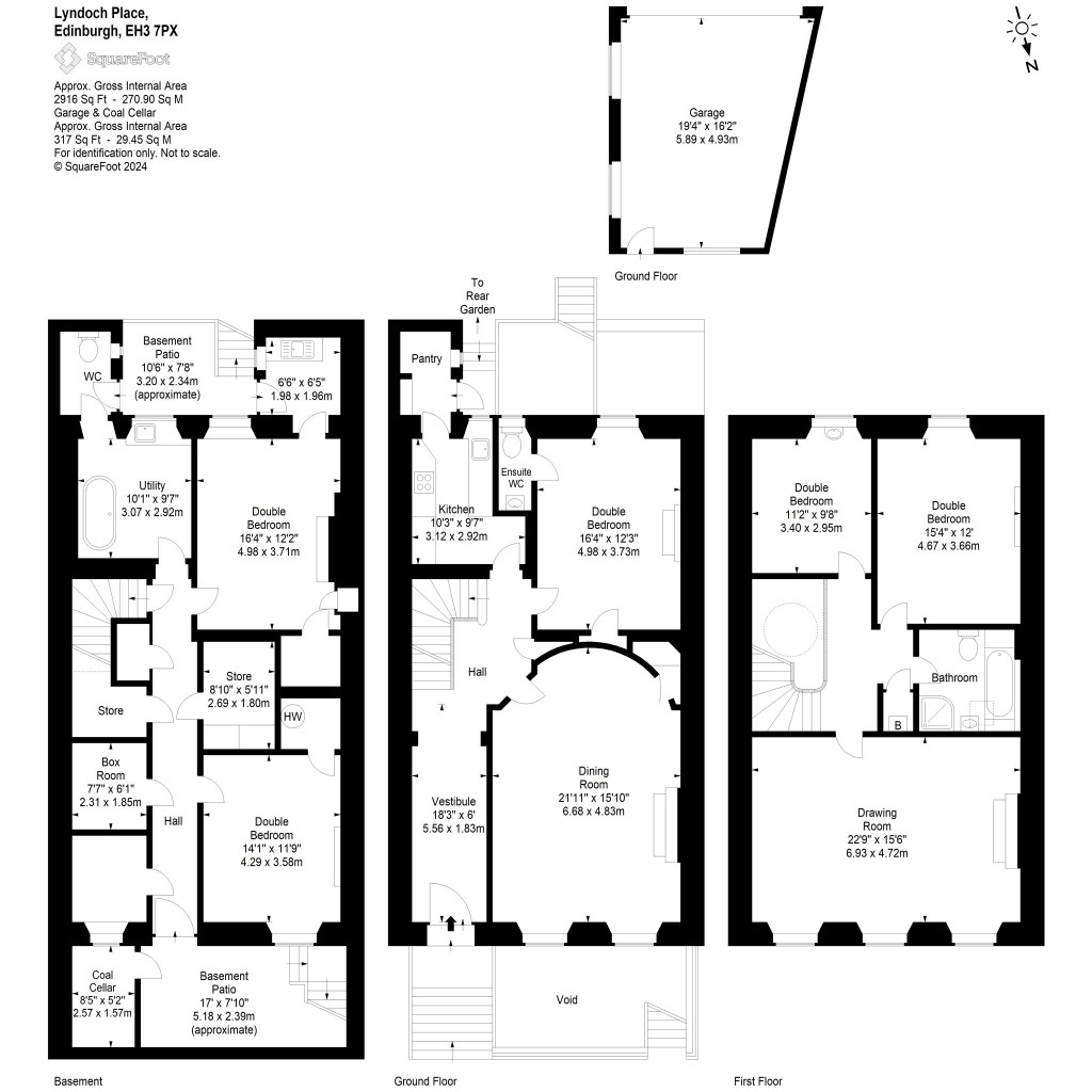 Floorplans For Lynedoch Place, Edinburgh