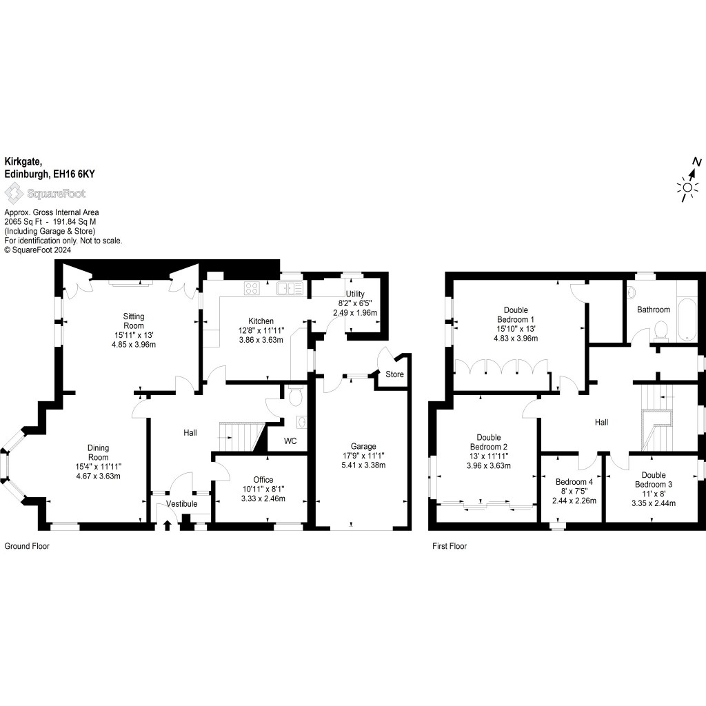 Floorplans For Braemount, Kirkgate, Edinburgh, Midlothian