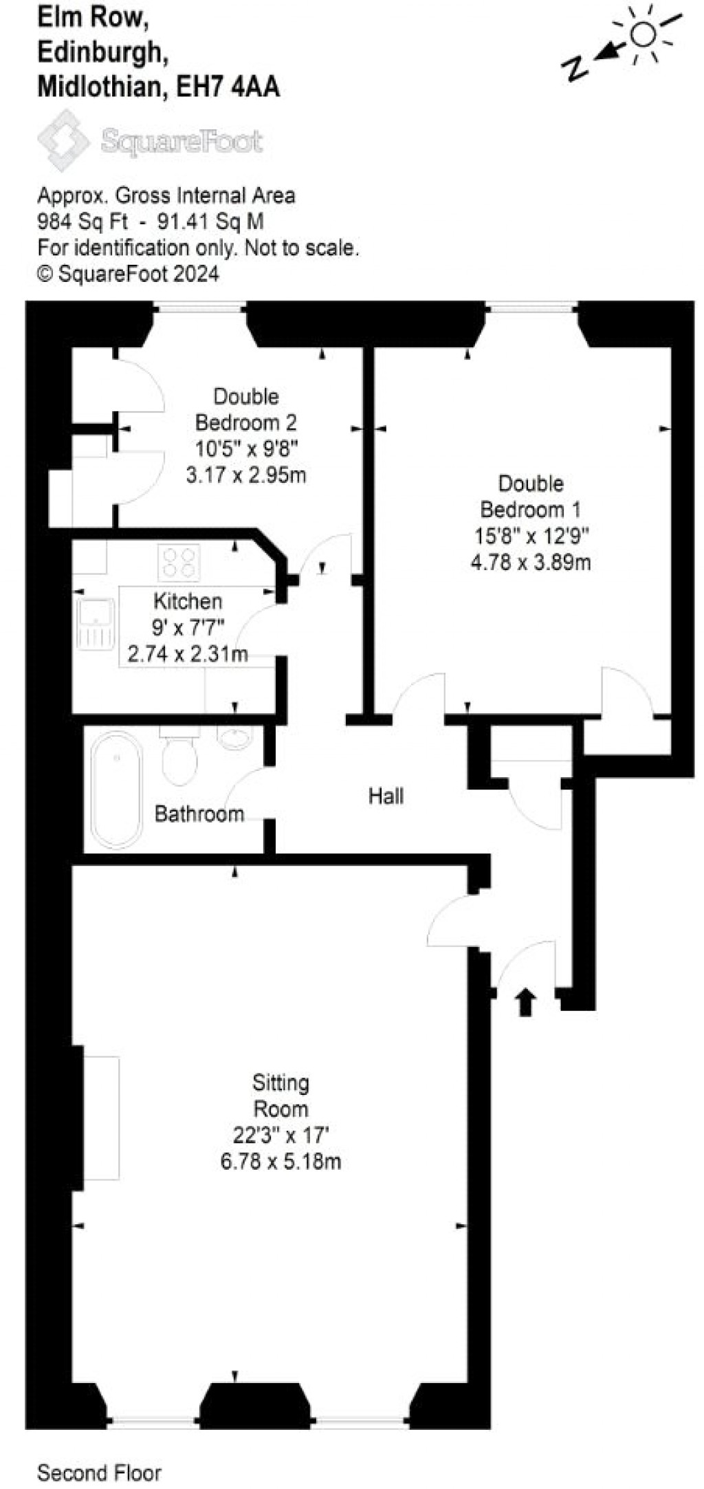 Floorplans For 10/3, Elm Row, Edinburgh, Midlothian