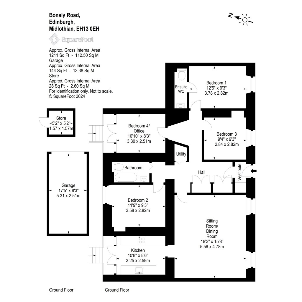 Floorplans For Bonaly Road, Edinburgh, Midlothian