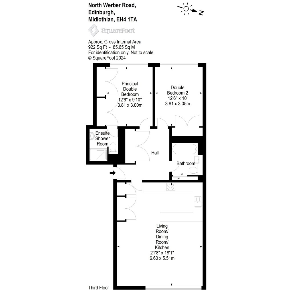 Floorplans For North Werber Road, Edinburgh, Midlothian