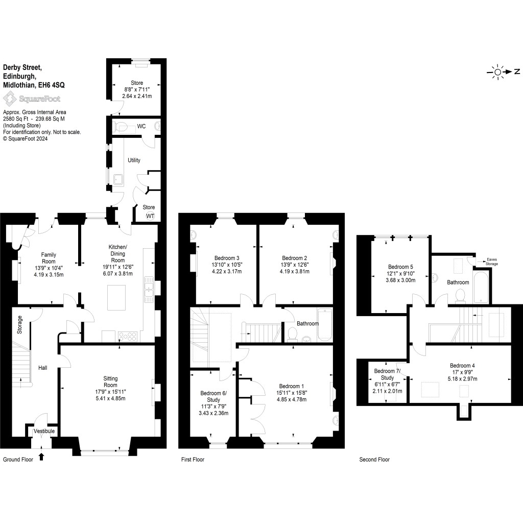 Floorplans For Derby Street, Edinburgh