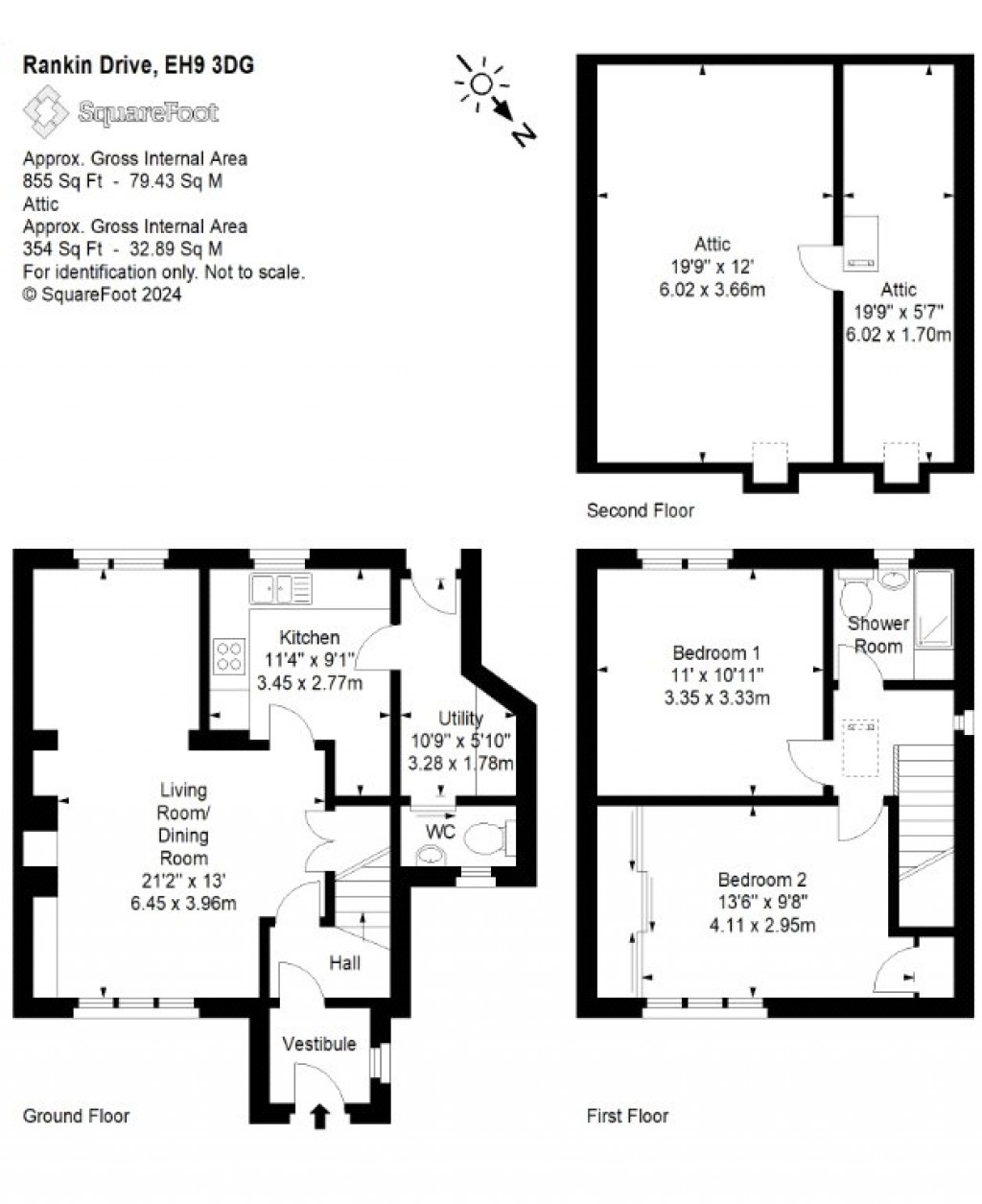 Floorplans For Rankin Drive, Edinburgh, Midlothian