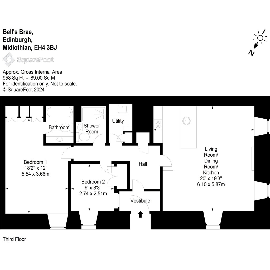 Floorplans For 15/4, Bell's Brae, Edinburgh, Midlothian