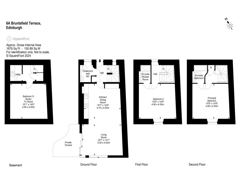 Floorplans For 6A, Bruntsfield Terrace, Edinburgh, Midlothian