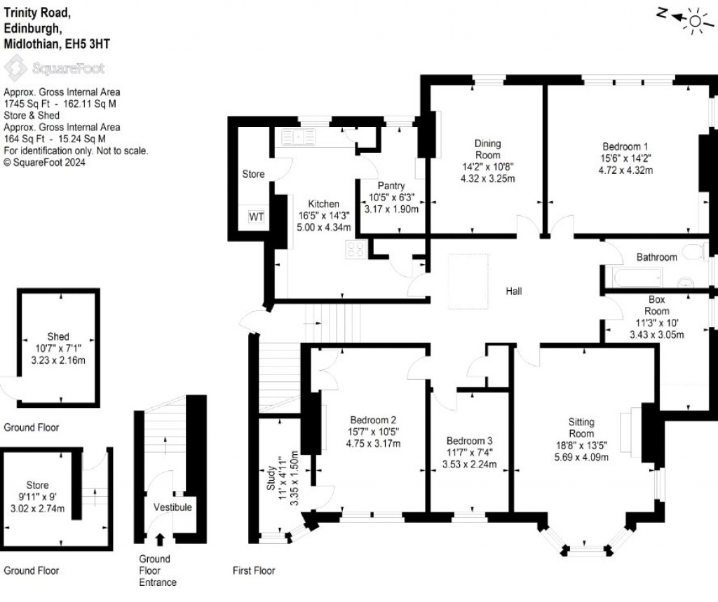 Floorplans For Trinity Road, Edinburgh