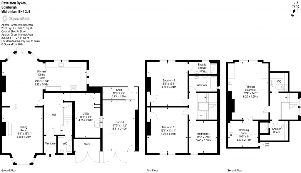 Floorplans For Ravelston Dykes, Edinburgh