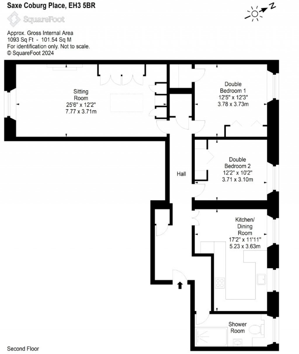 Floorplans For Saxe Coburg Place, Edinburgh