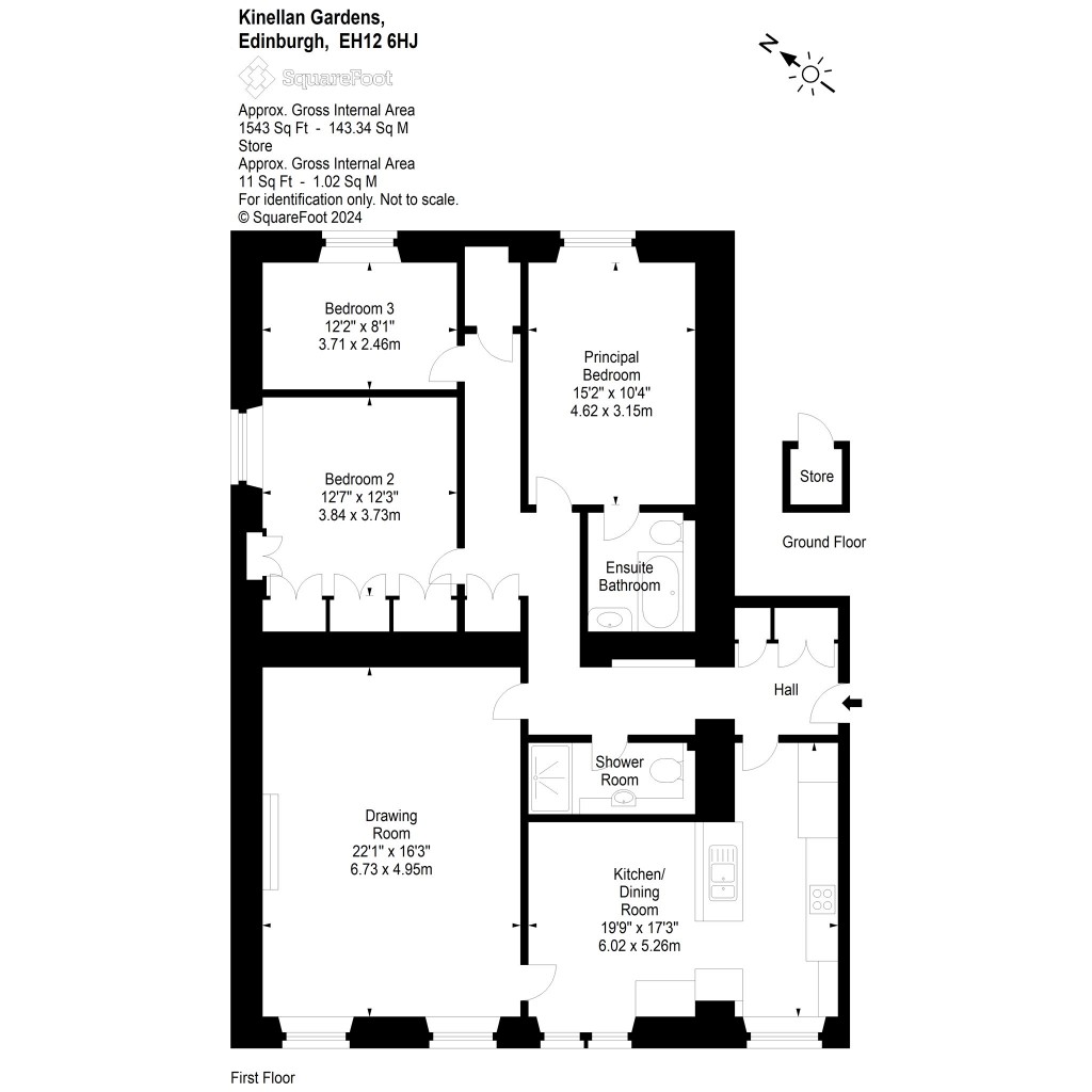 Floorplans For Kinellan Gardens, Edinburgh