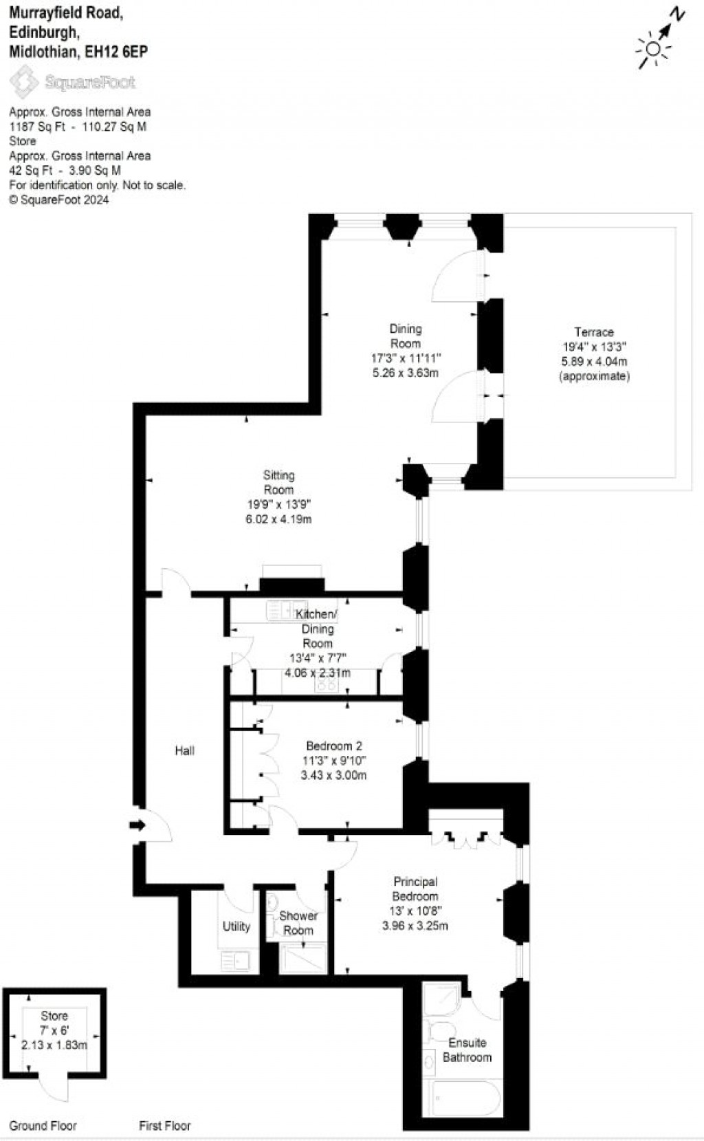 Floorplans For 33/12, Murrayfield Road, Edinburgh, Midlothian