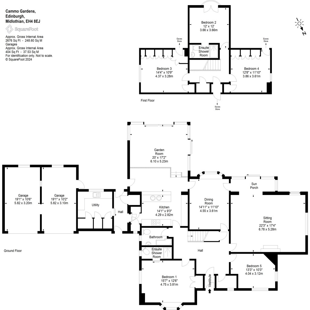 Floorplans For Cammo Gardens, Edinburgh