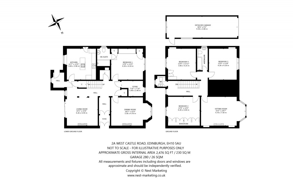 Floorplans For West Castle Road, Edinburgh