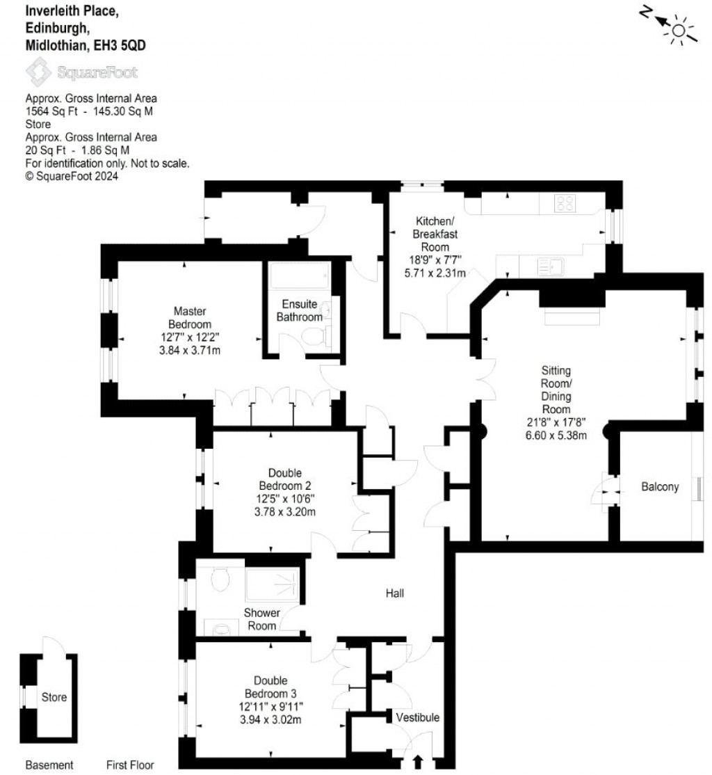 Floorplans For Inverleith Place, Edinburgh