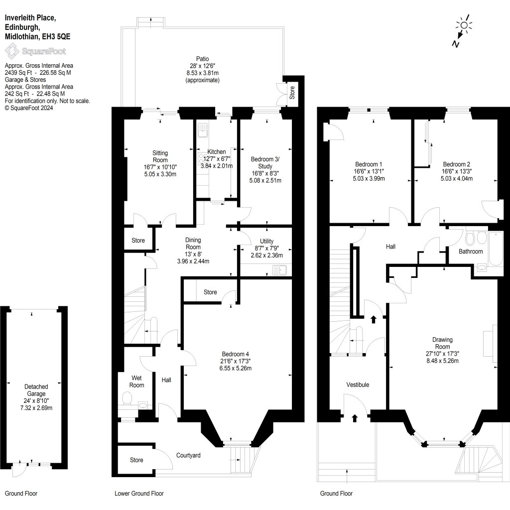 Floorplans For Inverleith Place, Edinburgh