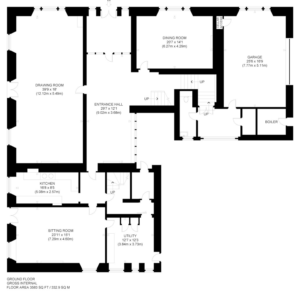 Floorplans For Glencreggan House, Glenbarr, Tarbert, Argyll