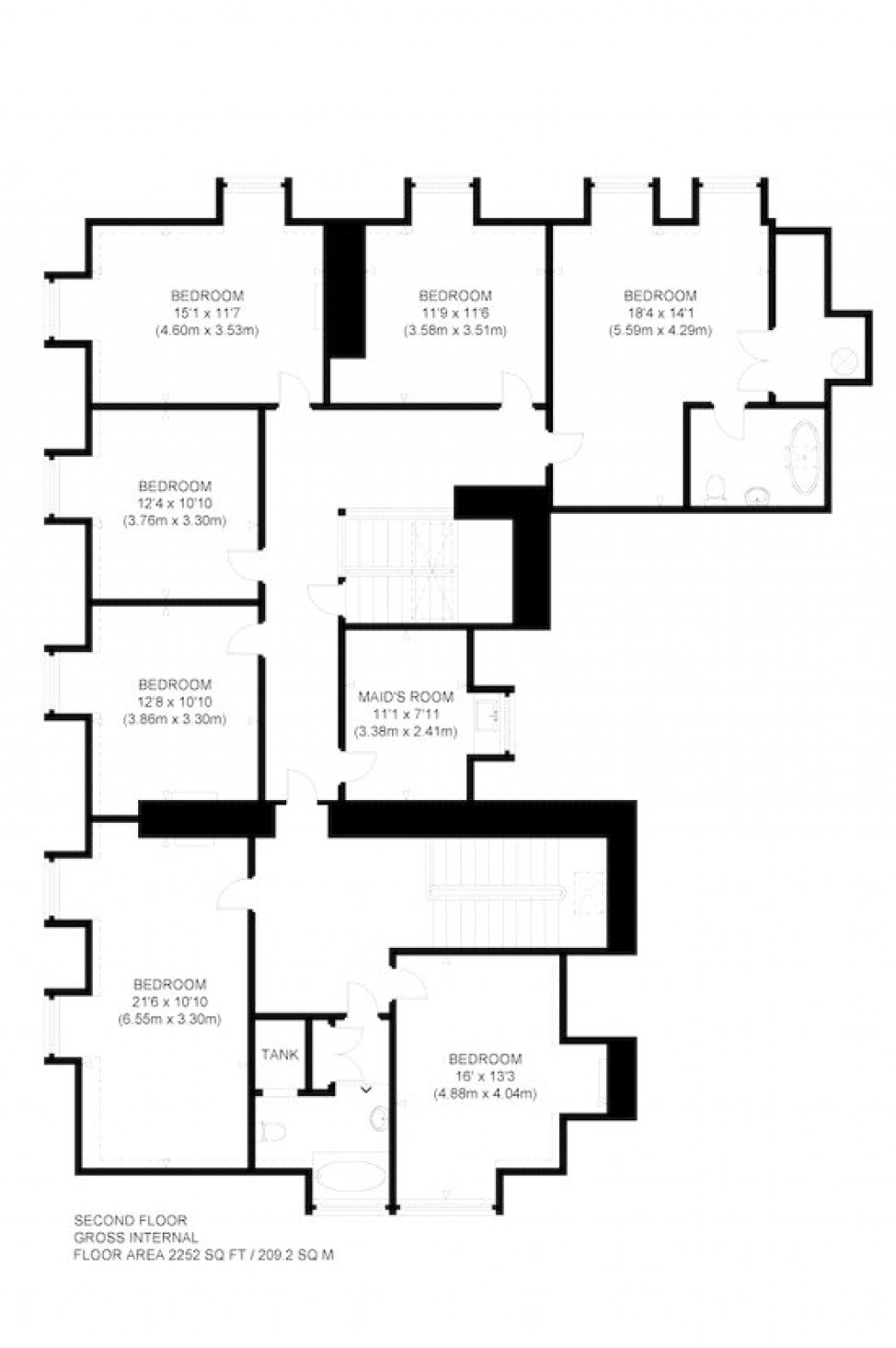 Floorplans For Glencreggan House, Glenbarr, Tarbert, Argyll